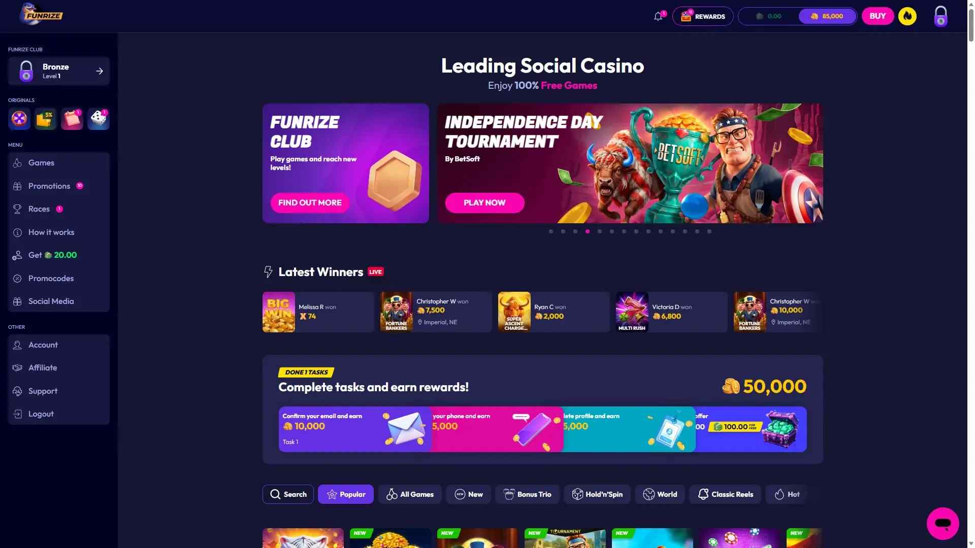 Funrize Lobby
